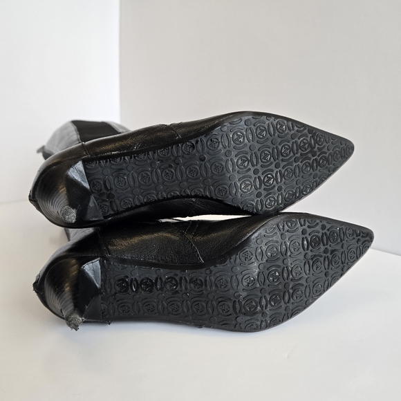 Beautiful Adrienne Vittadini Kitten Heels Leather Boots - Picture 2 of 12